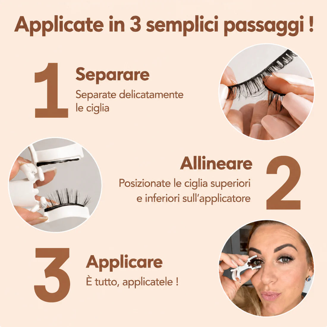 Ciglia Magnetiche Seralys™ — Senza Colla