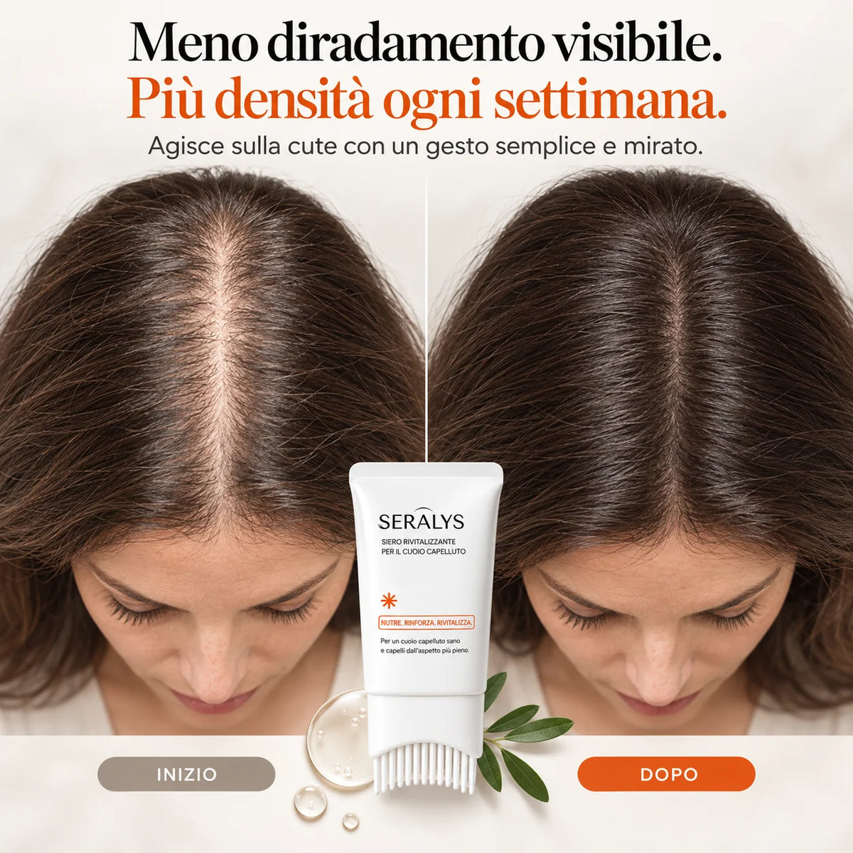 Seralys™ Siero Anti-Caduta — Caffeina & Complesso Botanico, con applicatore integrato