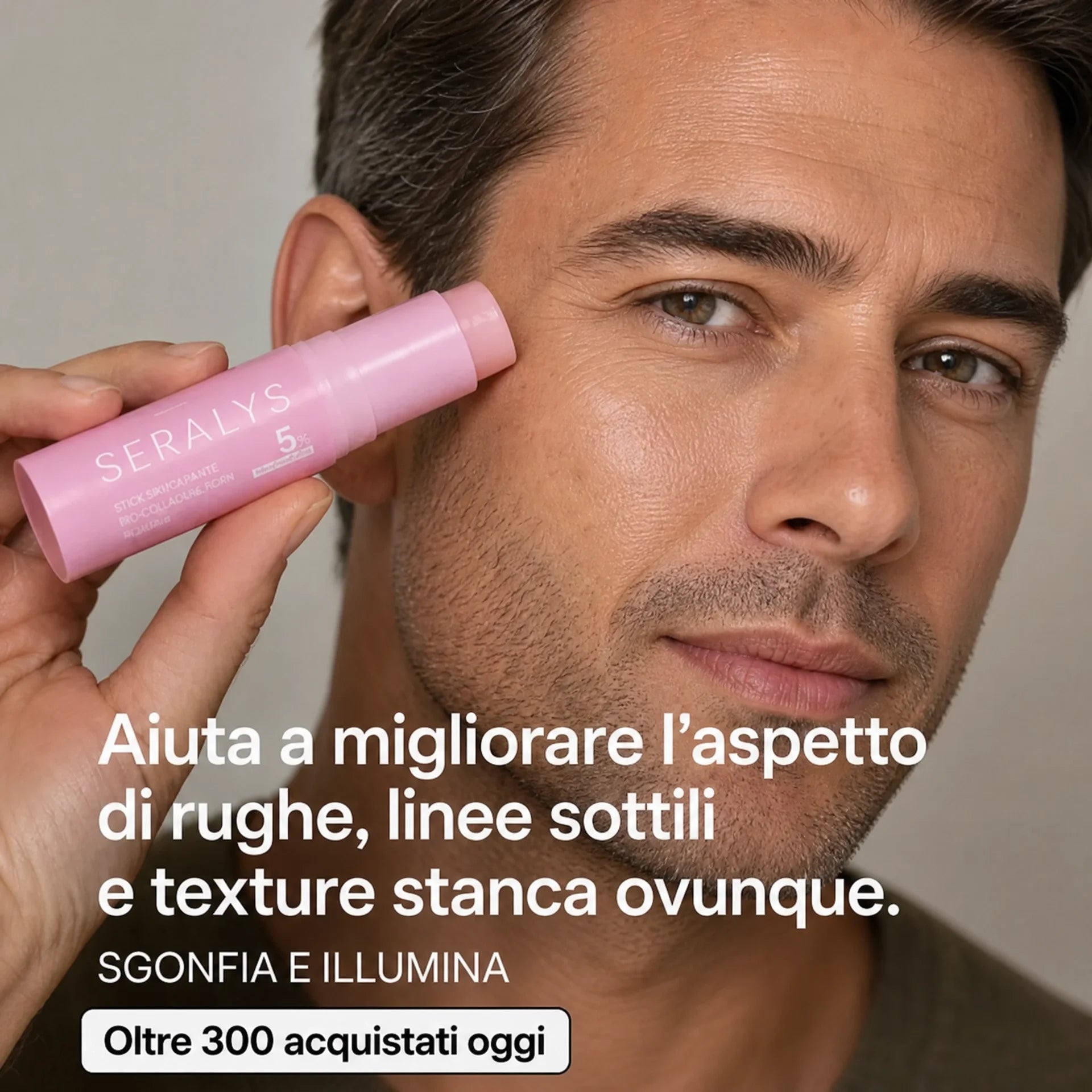 Seralys™ Men's Stick Rimpolpante Bio-Collagene PDRN
